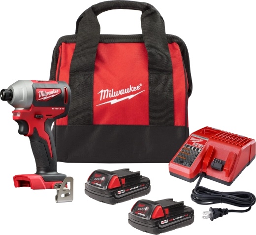 Picture of Milwaukee Electric Tool 2850-22CT M18 1/4" Hex Impact Driver Kit